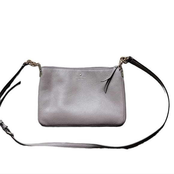 Kate Spade Women Leila Triple Gusset Cow Leather Crossbody Bag Purse - Picture 1 of 13